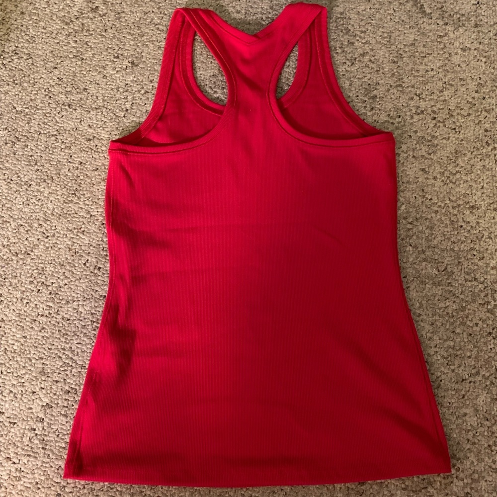 Brand New: DSG Rib Performance Racerback - Red - Picture 4 of 7